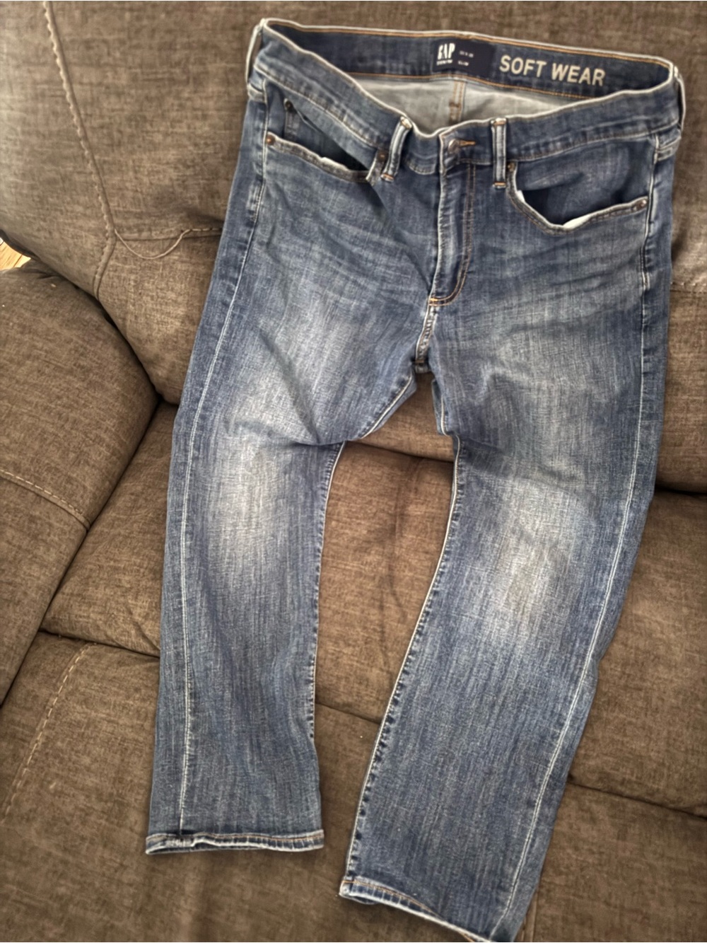 GAP Women’s Slim Straight Jeans in Faded Blue